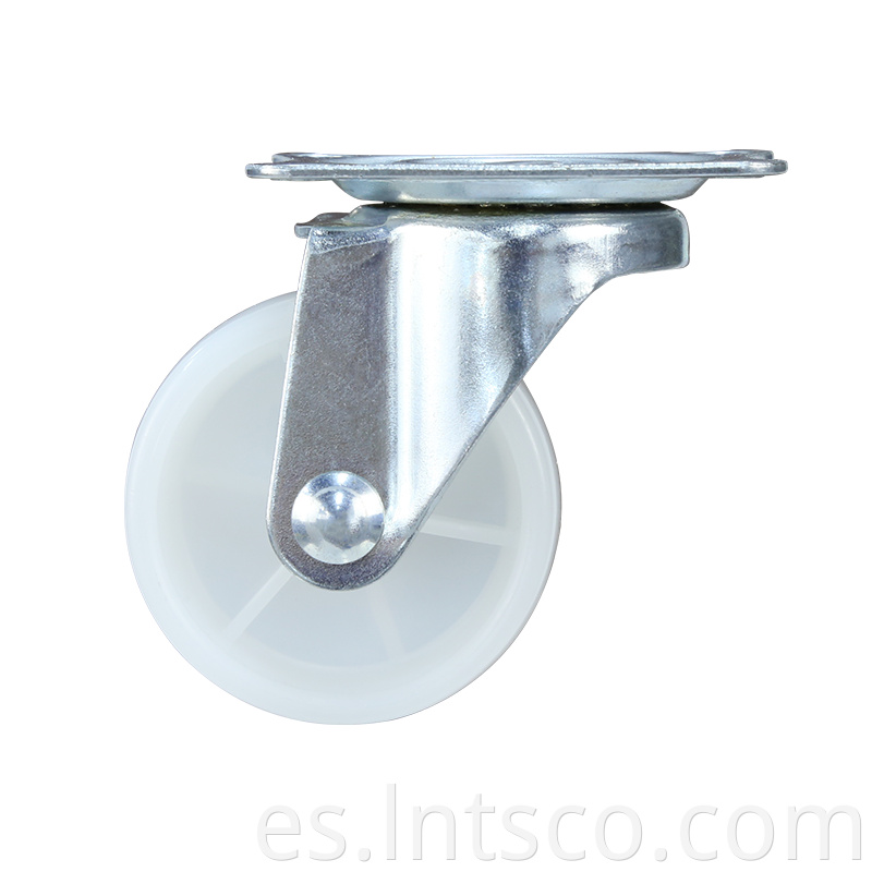 Light Duty White PP Swivel Casters